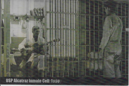 Alcatraz prison postcard - 3d,