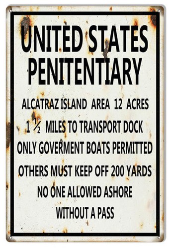Insegna adv alcatraz island - alcatraz,